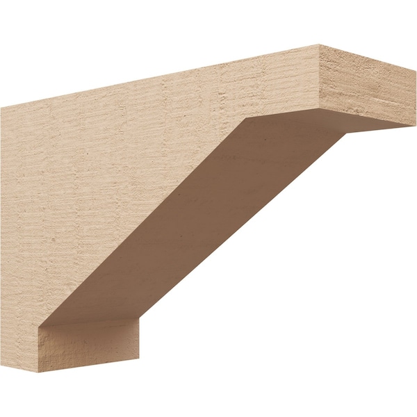 Ekena Millwork 7"W x 21"D x 14"H Classic Burlington Rough Cedar Woodgrain TimberThane Corbel, Primed Tan CORUR07X21X14BURRCPR - main